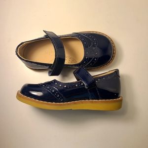 Elephantito Leather Blue Mary Janes Girl Dress Shoes Toddler Size 8